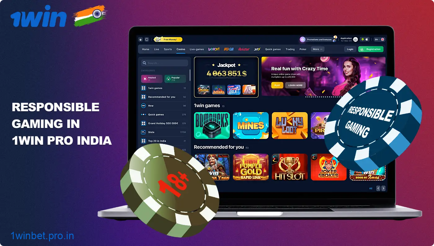 1win in India advocates for responsible gaming